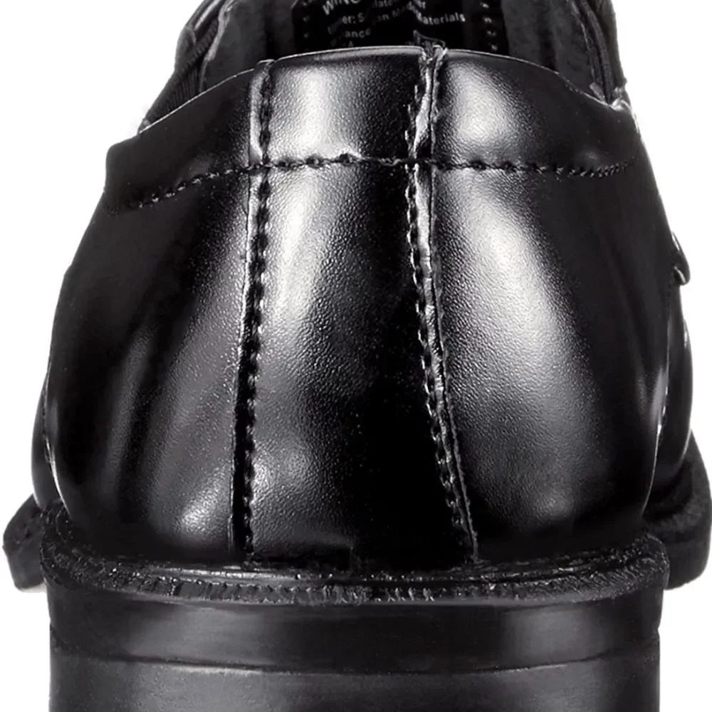 🔥Deer Stags Black Wings Slip-on Dress Shoes Youth Size 4.5